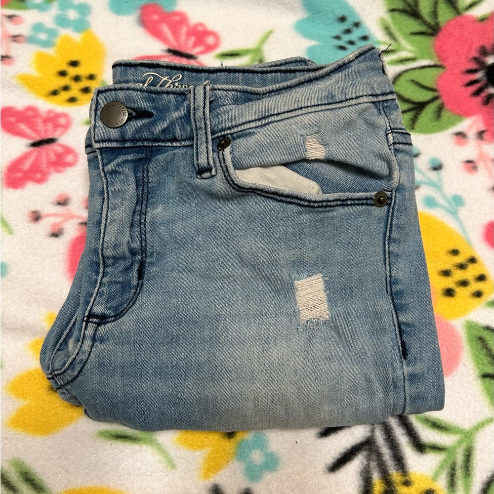 Universal Thread Ripped Cuff Jeans